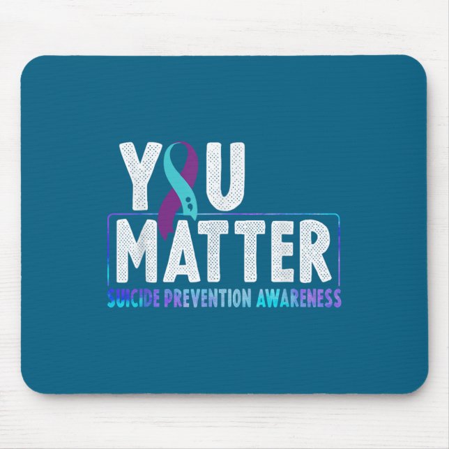 You - Suicide Prevention Teal Purple Awareness Rib Musmatta (Framsidan)