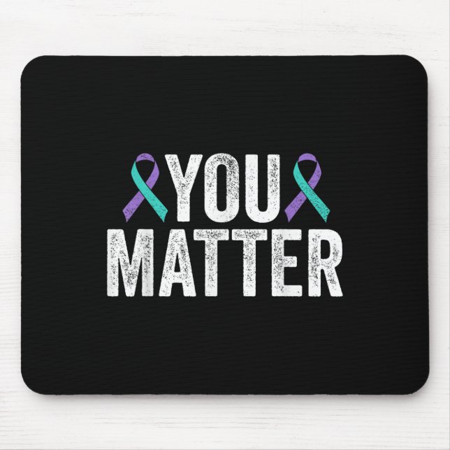 You - Suicide Prevention Teal Purple Awareness Rib Musmatta (Framsidan)