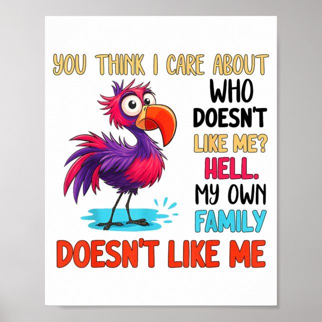 You Think I Care About Who Doesn't Like Me Hell My Poster (Framsidan)