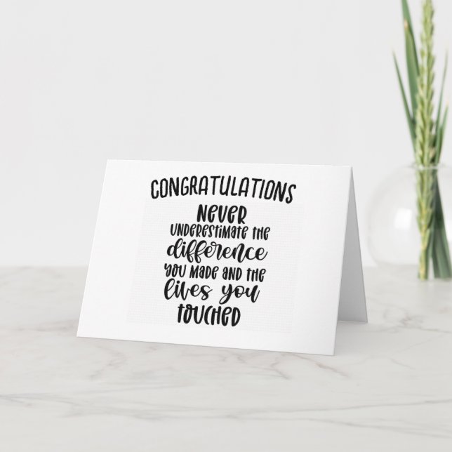YOU WILL BE MISSED (VERY FUNNY CARD) CARD KORT (Framsida)