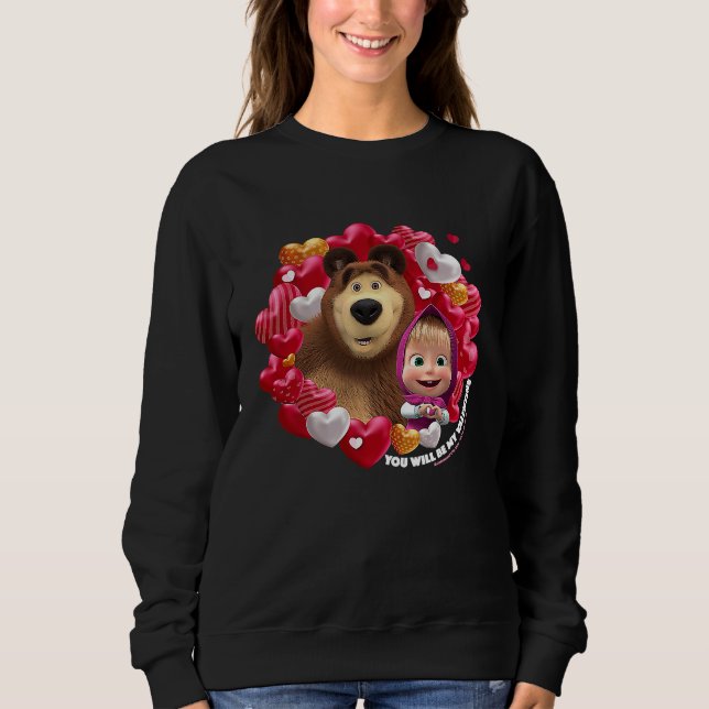 You will be my Valentine Masha and the Bear T Shirt (Framsida)