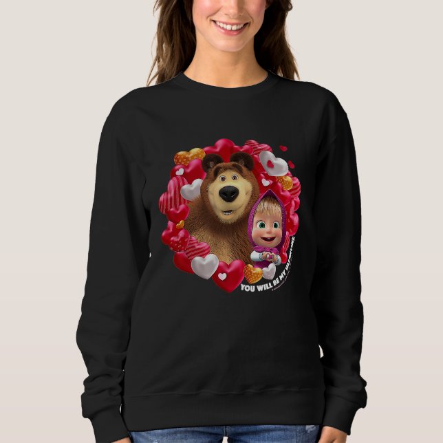 You will be my Valentine Masha and the Bear T Shirt (Framsida)
