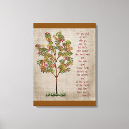 You will go out with Joy Isaiah 55 verse Canvastryck