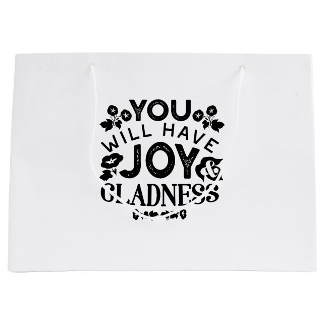 You Will Have Joy and Gladness Inspirational Quote (Framsidan)
