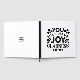 You Will Have Joy and Gladness Inspirational Quote Gästböcker