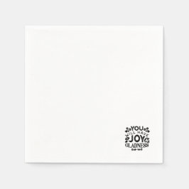 You Will Have Joy and Gladness Inspirational Quote Pappersservett