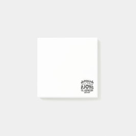 You Will Have Joy and Gladness Inspirational Quote Post-it Block