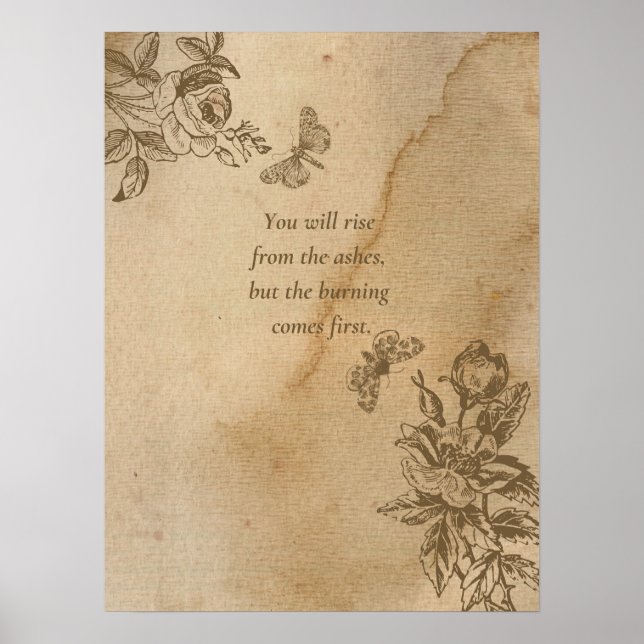 You Will Rise From the Ashes Poster (Framsidan)