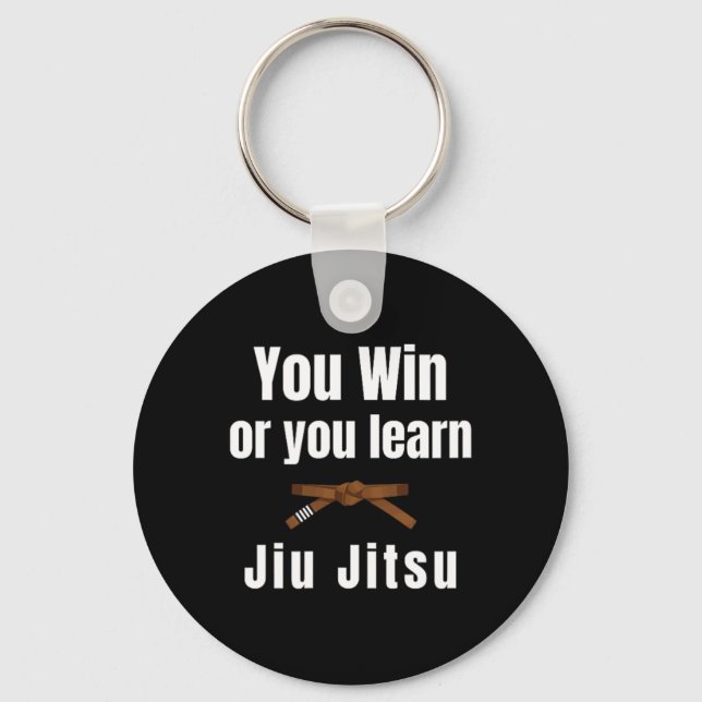 You Win Or You Learn Jiujitsu Judo Karate Boxing K Nyckelring (Framsida)