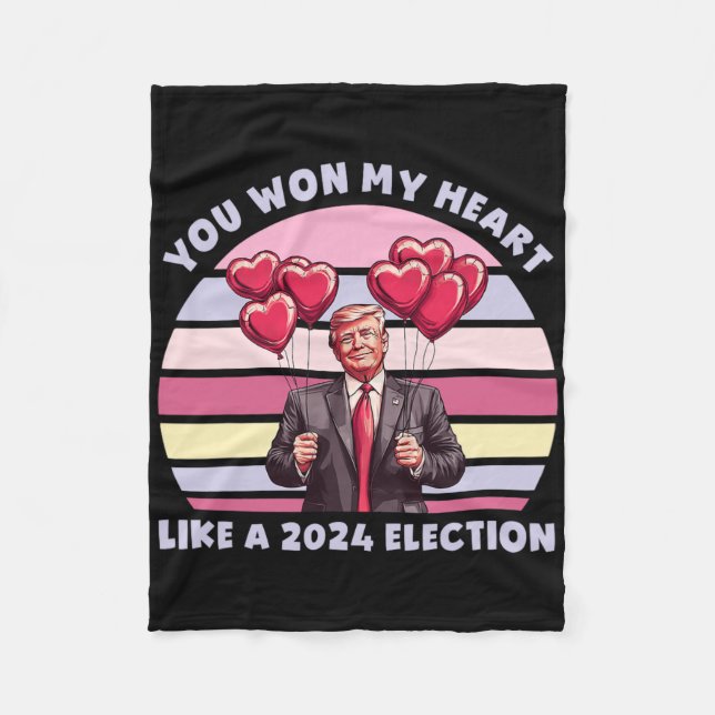 You Won My Heart Like A 2024 Election Funny Trump  Fleecefilt (Framsidan)