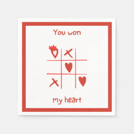 'You Won My Heart' Valentine's Day Sweet Whimsy  Pappersservett