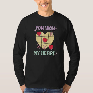 You Won My Heart  XO Game Valentines Day T Shirt