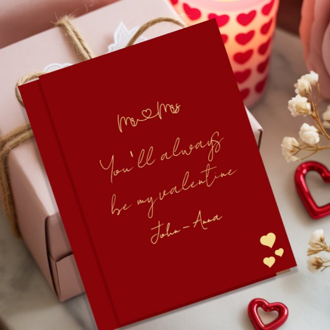 You'll Always Be My Valentine Mr and Mrs Flat Julkort (Skapare uppladdad)