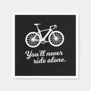 Youll Ride Ensam Biking Cyclist Gift Pappersservett