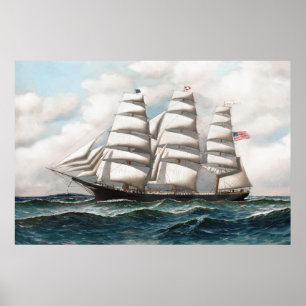 Young America At Sea Clipper Frakt Poster