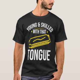 Young and Skilles Harmonica Player T Shirt