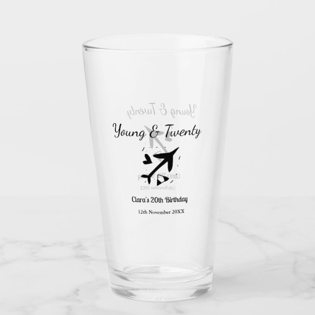 Young and twenty adventure happy birthday add name glaskopp (Framsida)
