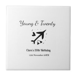 Young and twenty adventure happy birthday add name kakelplatta