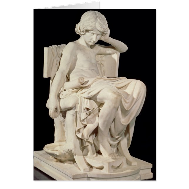 Young Aristoteles, 1870 Hälsningskort (Framsidan)