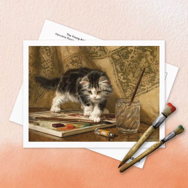 Young Artist Henriëtte Ronner-Knip Vykort (Skapare uppladdad)