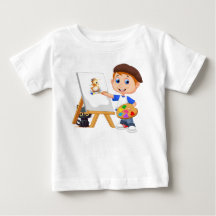 Young Artist och hans Cat baby jersey t-shirt