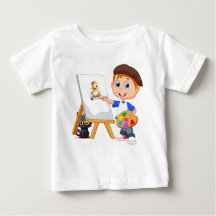 Young Artist och hans Cat baby jersey t-shirt