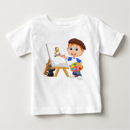 Young Artist och hans Cat baby jersey t-shirt