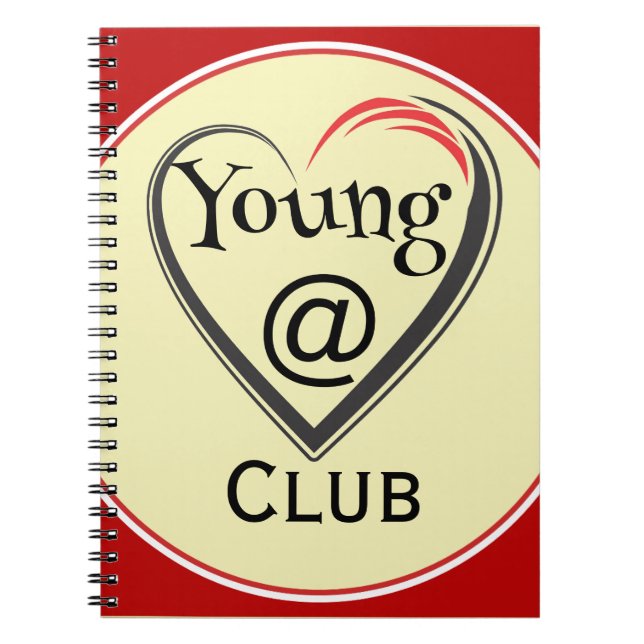 Young at Heart Club Anteckningsbok (Framsidan)