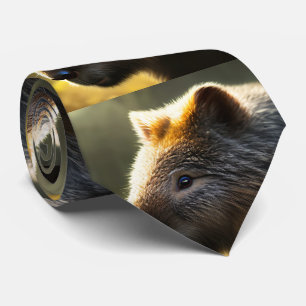 Young Australian Wombat, Neck Tie Slips