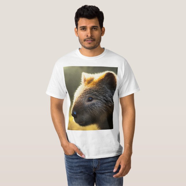 Young Australian Wombat, Value Tshirt T Shirt (Hel framsida)