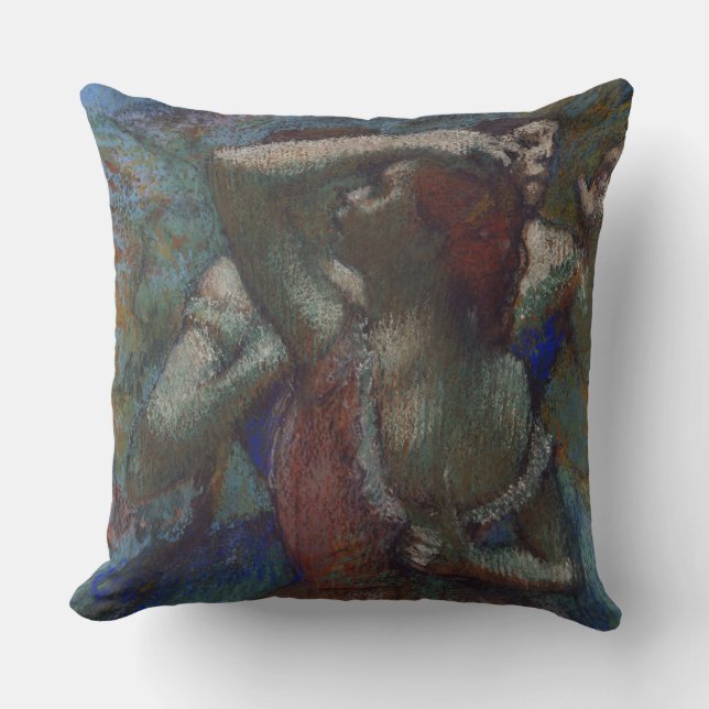 Young Ballet Dancers (Ballerinas) (av Edgar Degas) Kudde (Framsida)