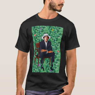 Young Barack Obama Porträtt Ogräs T Shirt