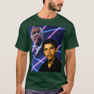Young Barack Obama School Bild Laser T Shirt