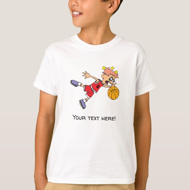 Young Basketball Player T Shirt (Framsida)