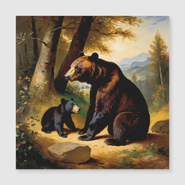 Young Bear and Mor: 1800-talets vildlevande (Framsida)