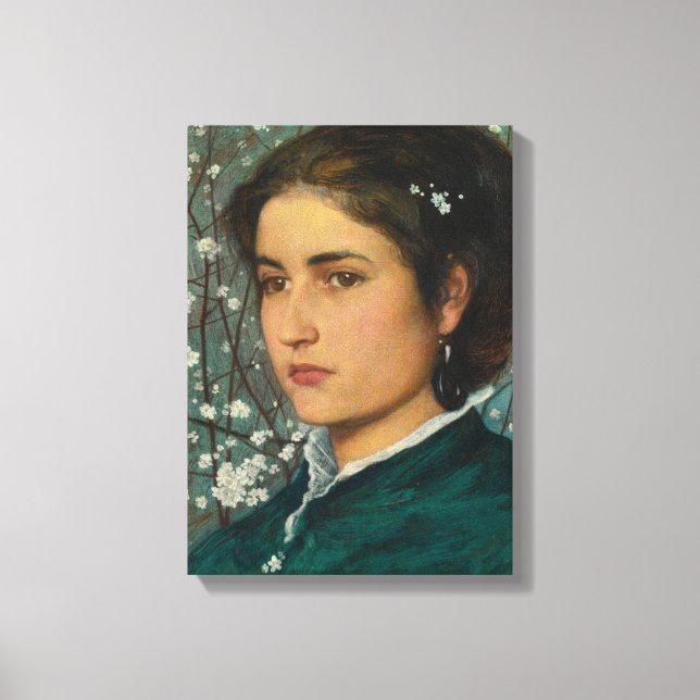 Young Beauty (Elegant Woman) (Female Porträtt) Canvastryck (Framsida)