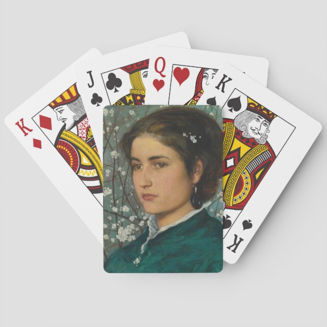 Young Beauty (Elegant Woman) (Female Porträtt) Casinokort (Baksidan)