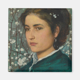 Young Beauty (Elegant Woman) (Female Porträtt) Magnet