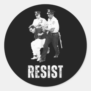 Young Bernie Sanders Arrested Resisted Runt Klistermärke