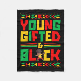 Young Black Boy African Amerikansk historia Boy Fleecefilt