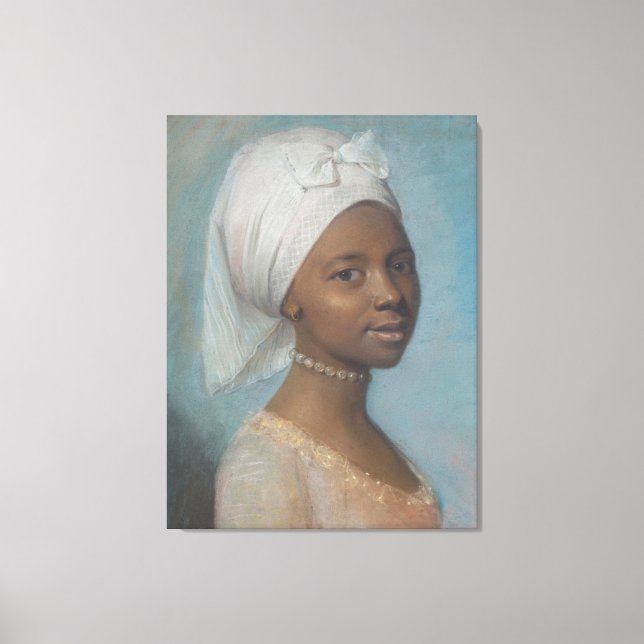 Young Black Woman Canvastryck (Framsida)