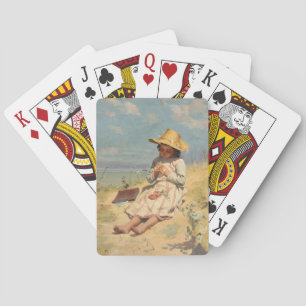 Young Botanist (av Paul Peel) Casinokort