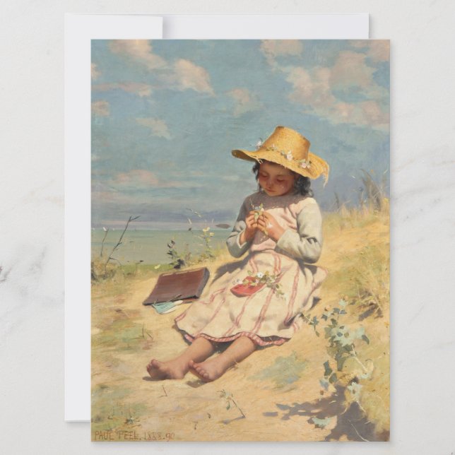 Young Botanist (av Paul Peel) Kort (Framsida)
