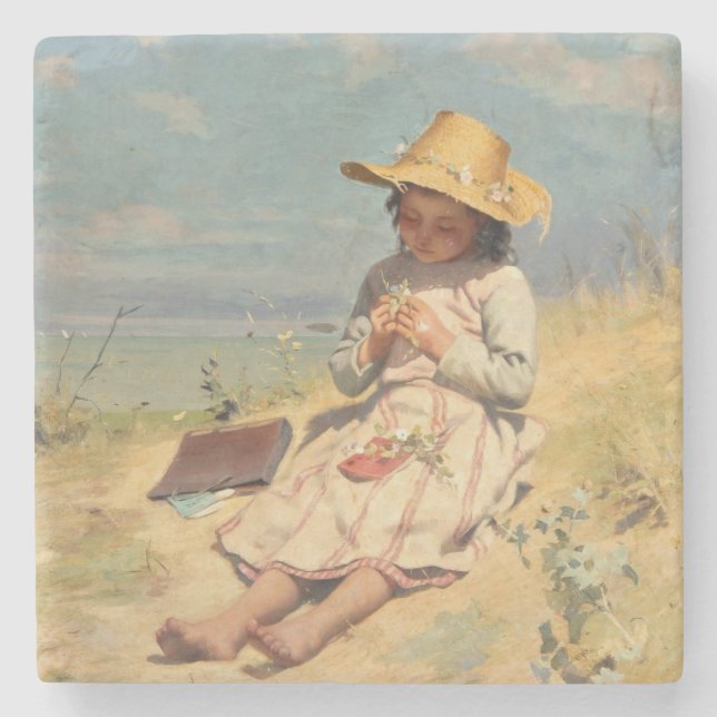 Young Botanist (av Paul Peel) Stenunderlägg (Framsidan)