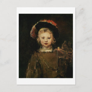 Young Boy i Finare Dress, c.1660 (olja på arbetsyt Vykort