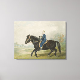 Young Boy Riding a Pony (av Penry Williams) Canvastryck