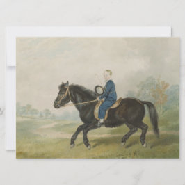 Young Boy Riding a Pony Kort