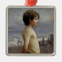 Young Boy vid Beach (av Jules Bastien-Lepage)
