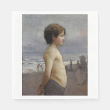 Young Boy vid Beach (av Jules Bastien-Lepage)