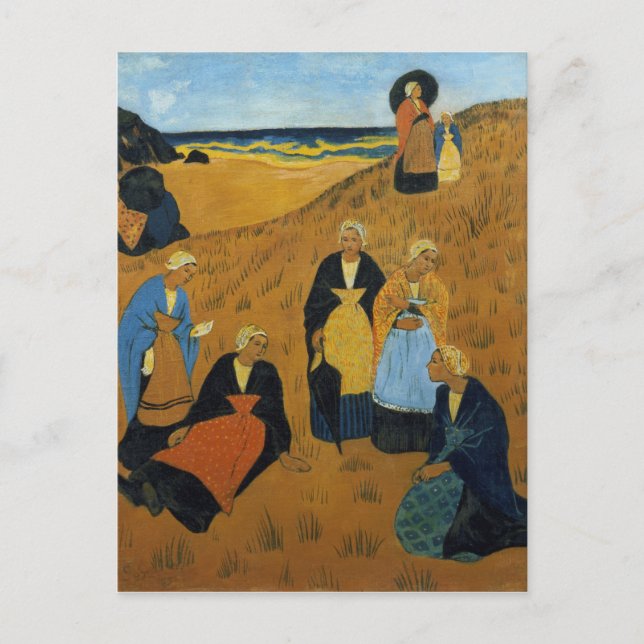 Young Breton Women bar Shawls Vykort (Framsida)